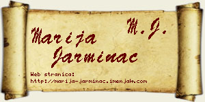 Marija Jarminac vizit kartica